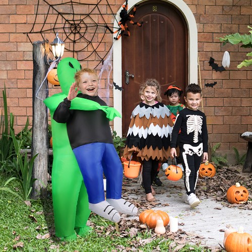 Kids inflatable green alien - inflatable,