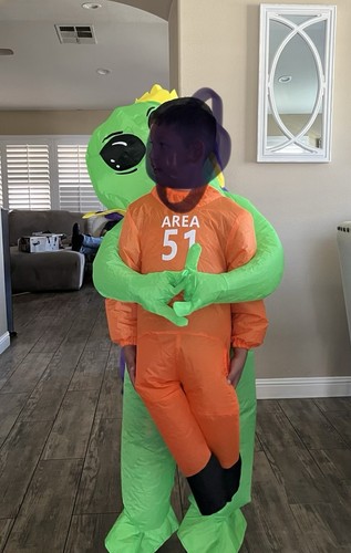 Inflatable alien costume with