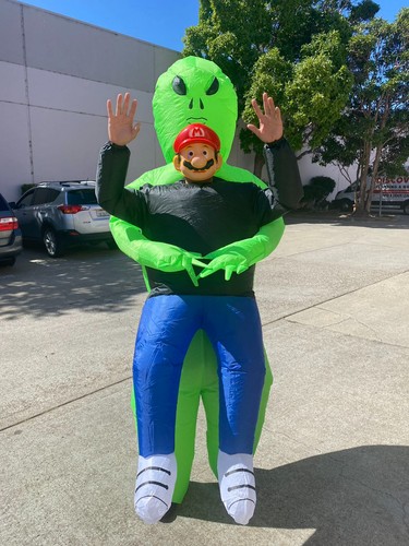 Inflatable costume alien hug - costume,
