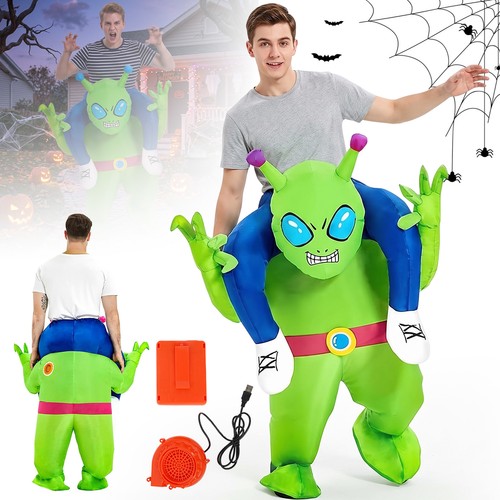 Adult inflatable green - adult, alien