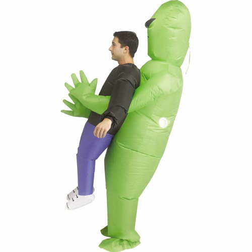 Inflatable green alien - inflatable,