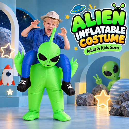 Kids adult inflatable green - adult,