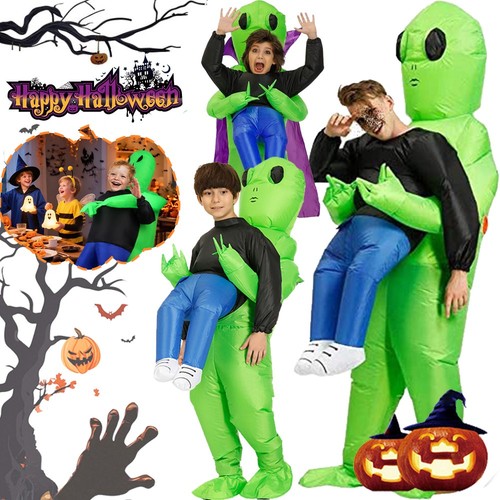 Inflatable green alien costume - inflatable,