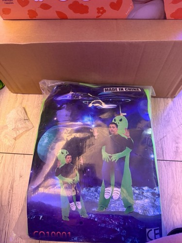 Green alien costume suit adult - alien,