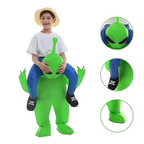 Boys inflatable alien riding - inflatable,