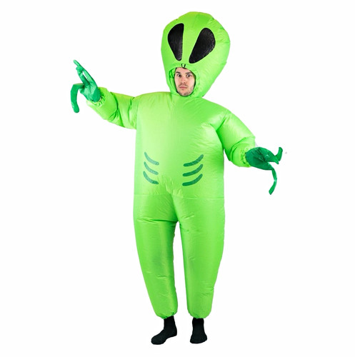 Inflatable green alien fancy - alien,
