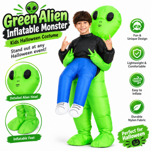 Inflatable alien costume kids - alien,