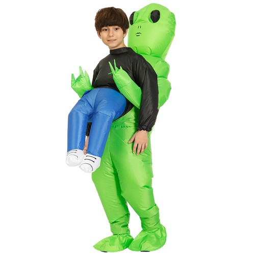 Green alien inflatable - green,